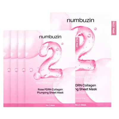 Numbuzin – No.2 RosePDRN Collagen Plumping Sheet Mask