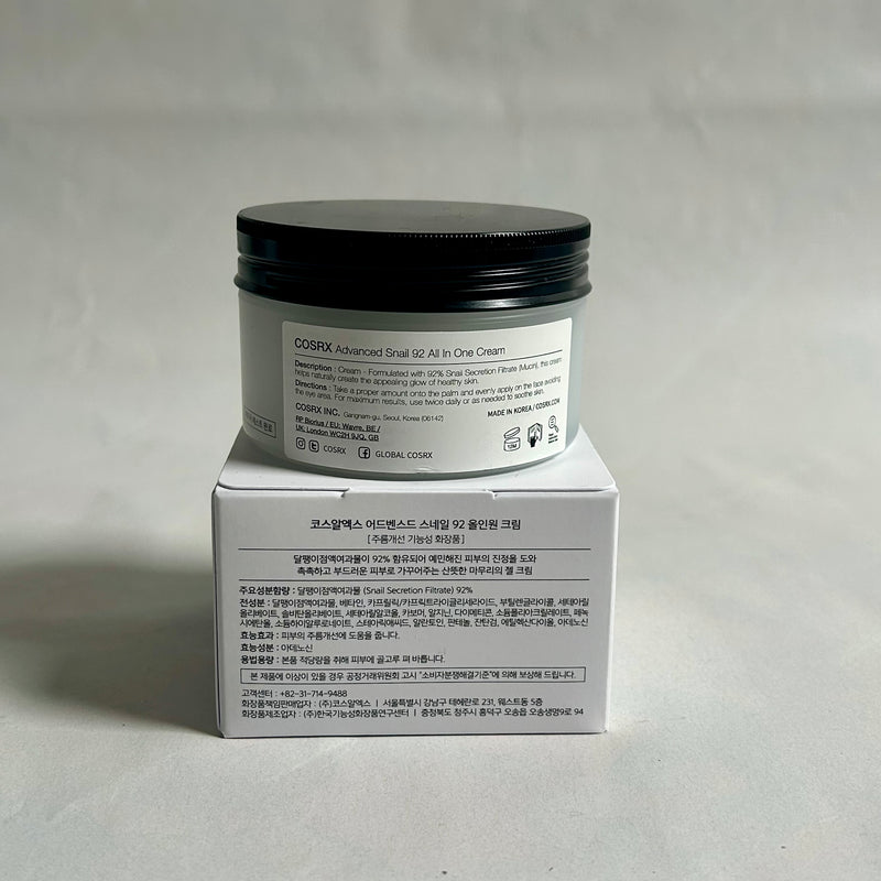 COSRX Advanced Snail 92 All In One Crème (100ML)
