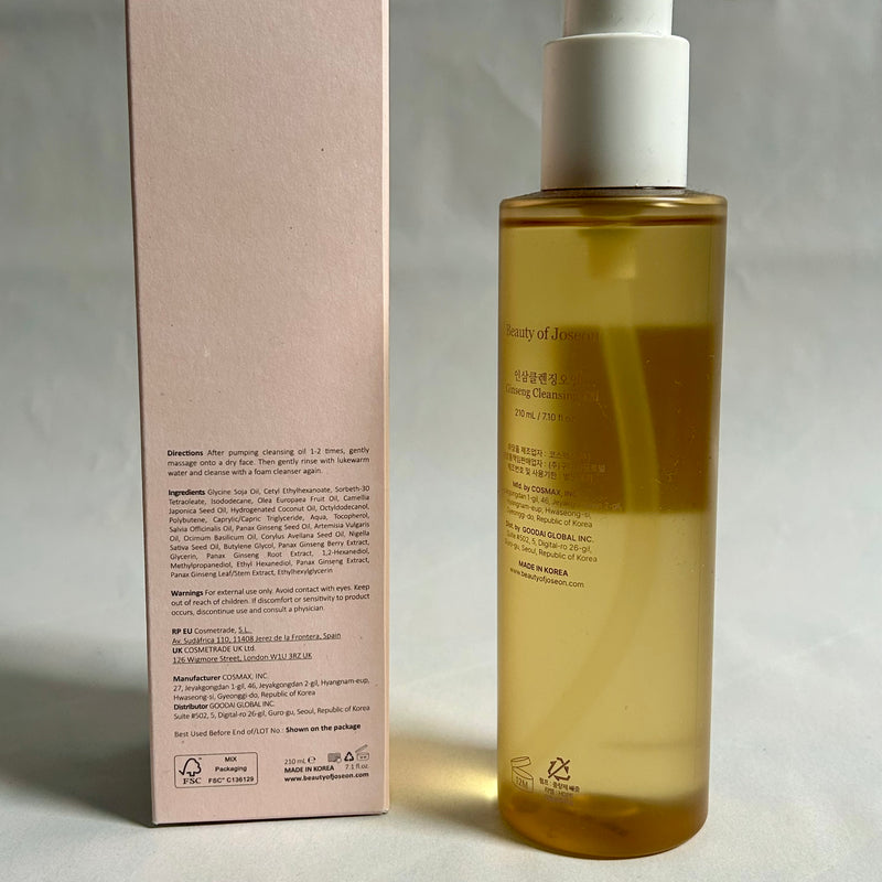 Beauty of Joseon – Ginseng Cleansing Oil, 210ml