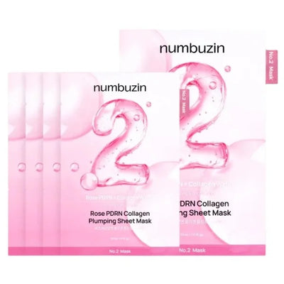 Numbuzin – No.2 Rose
PDRN Collagen Plumping Sheet Mask – 5ea